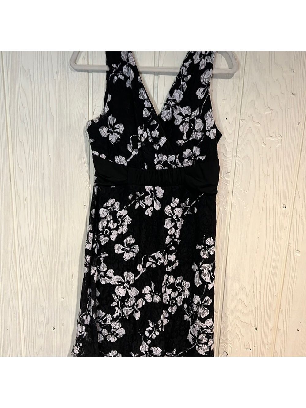 Joei & I Lace Lined Dress Large Sleeveless Knee Length